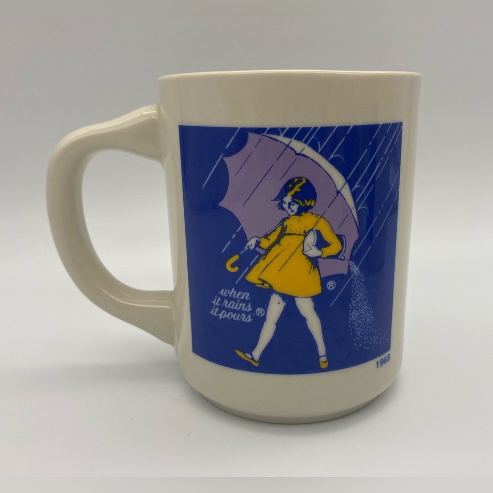 Set of 4 Morton Salt Ceramic Collector Coffee Mugs - Picture 7 of 11